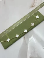 Van-Cleef-Arpels-Vintage-Alhambra-Bracelet-VCARA41800-5-Motifs-White-MOP-18k-Yellow-Gold