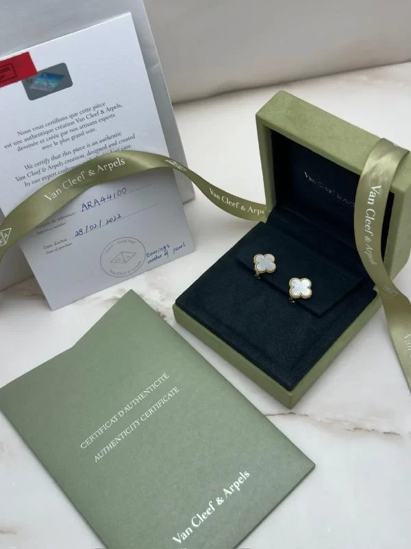 Van-Cleef-Arpels-Vintage-Alhambra-Earrings-VCARA44100-18k-Yellow-Gold-Authentic