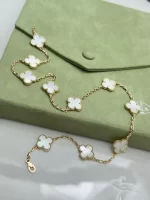 Van-Cleef-Arpels-Vintage-Alhambra-Necklace-10-Motifs-White-MOP-VCARA42800-18k-Yellow-Gold