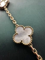 Van-Cleef-Arpels-Vintage-Alhambra-Necklace-10-Motifs-White-MOP-VCARA42800-18k-Yellow-Gold-Near