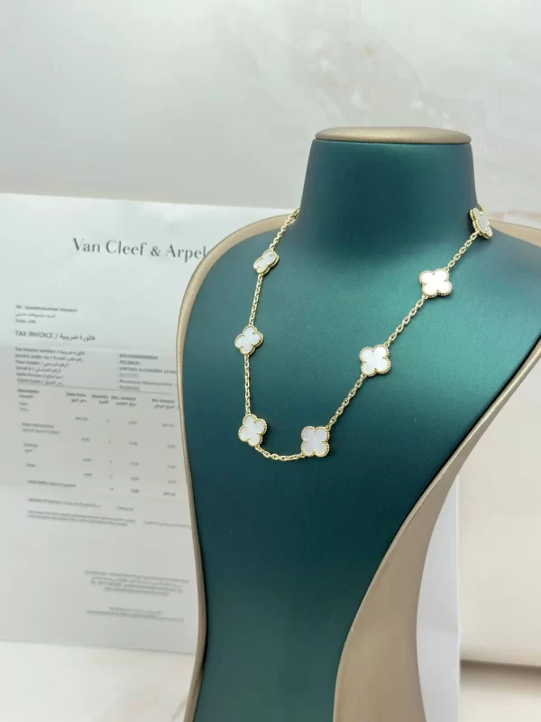 Van-Cleef-Arpels-Vintage-Alhambra-Necklace-10-Motifs-White-MOP-VCARA42800