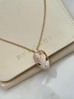 Bvlgari-Serpenti-Seduttori-Necklace-18k-Rose-Gold-Malachite