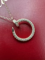 Cartier-Juste-Un-Clou-Necklace-18k-Rose-Gold-Pave-Diamonds-Near