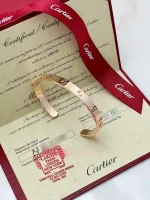 Cartier-Love-Open-Cuff-Bracelet-18k-Rose-Gold-Certificate