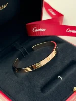 Cartier-Love-Open-Cuff-Bracelet-18k-Rose-Gold-Side