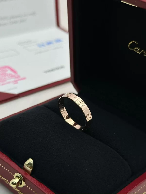 Cartier-Love-Wedding-Band-CRB4085254-Ring-Small-Model-18k-Rose-Gold-Box