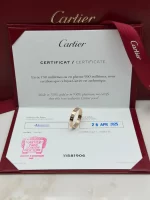 Cartier-Love-Wedding-Band-CRB4085254-Ring-Small-Model-18k-Rose-Gold-Certificate