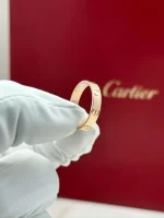 Cartier-Love-Wedding-Band-CRB4085254-Ring-Small-Model-18k-Rose-Gold-Hand
