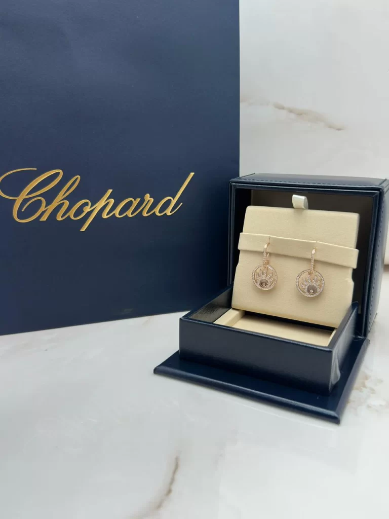 Chopard-Happy-Diamonds-Sun-Earrings-Diamonds-18k-Rose-Gold-Authentic