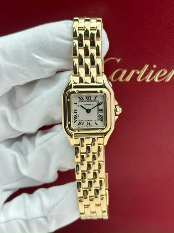 Panthere-De-Cartier-1070-Watch-18k-Yellow-Gold-Quartz-Silver-Dial