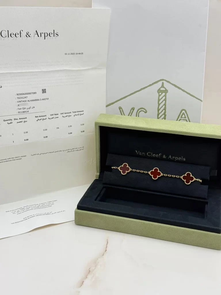 Van-Cleef-And-Arpels-Vintage-Alhambra-Bracelet-VCARD35500-18k-Yellow-Gold-Original