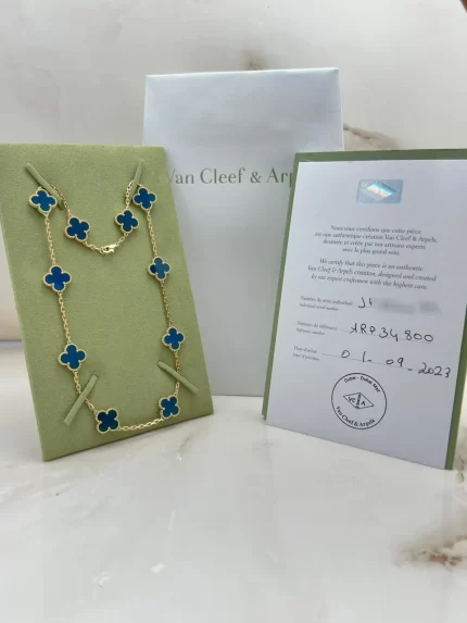 Van-Cleef-And-Arpels-Vintage-Alhambra-Necklace-10-Motifs-Agate-VCARP34800-Authentic