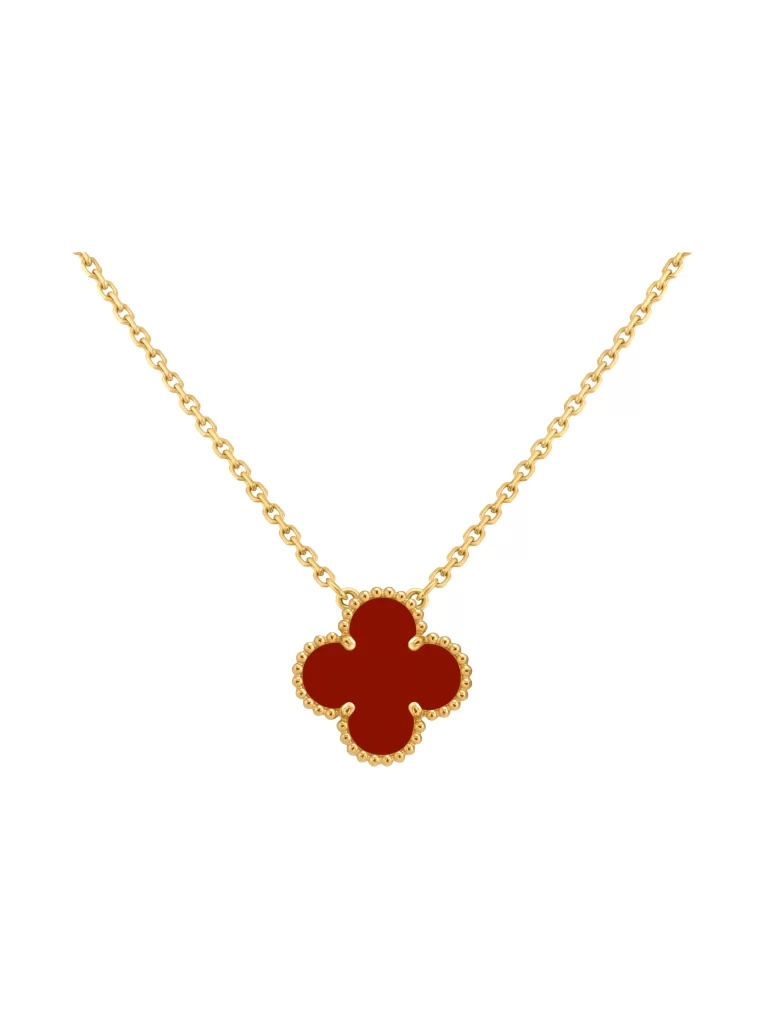Van-Cleef-Arpels-Vintage-Alhambra-Pendant-VCARD38500-Carnelian-18k-Yellow-Gold-42