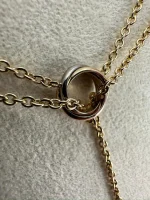 Cartier-Baby-Trinity-Pampilles-Necklace-18k-Rose-White-Yellow-Gold-Near