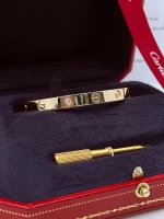 Cartier-Love-4-Diamonds-Bracelet-CRB6070016-18k-Yellow-Gold