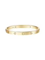 Cartier-Love-4-Diamonds-Bracelet-CRB6070016-Classic-Model-18k-Yellow-Gold-16