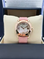 Chopard-Happy-Sport-Watch-247471-18k-Rose-Gold-Factory-Diamonds-Pink-Leather-Front-Box