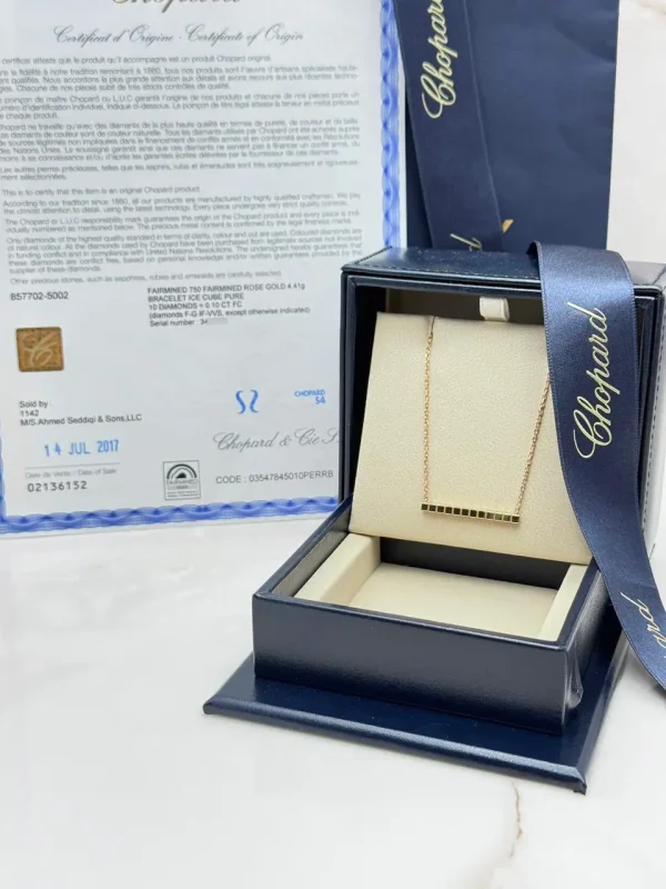 Chopard-Ice-Cube-Necklace-18k-Rose-Gold-Original