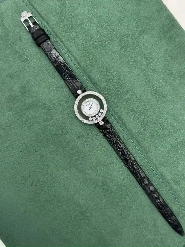 Vintage-Chopard-Happy-Diamonds-Watch-4097-18k-White-Gold