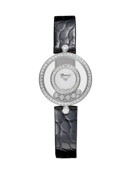 Vintage-Chopard-Happy-Diamonds-Watch-4097-18k-White-Gold-Quartz