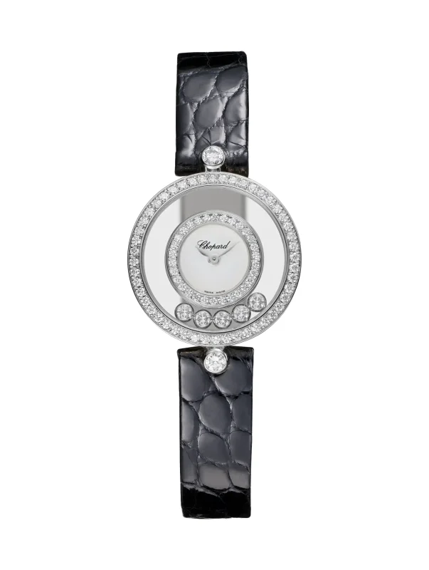 Vintage-Chopard-Happy-Diamonds-Watch-4097-18k-White-Gold-Quartz
