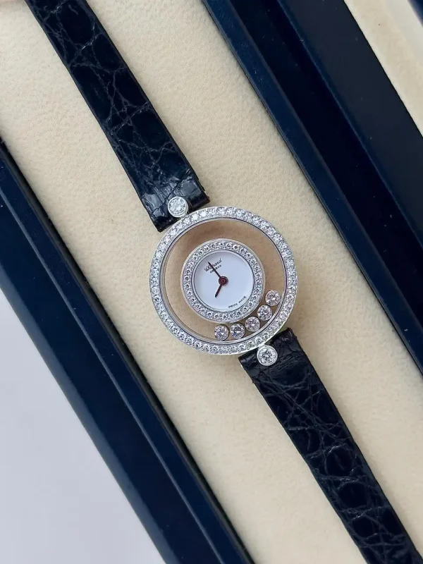 Vintage-Chopard-Happy-Diamonds-Watch-4097-18k-White-Gold-Up
