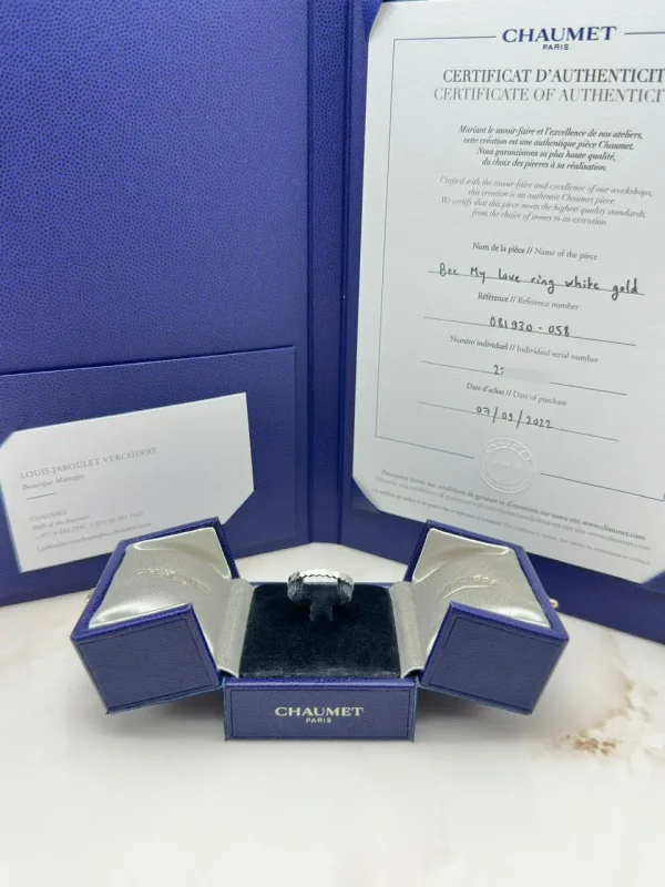 Bee-De-Chaumet-Ring-081930-058-18k-White-Gold-Authentic