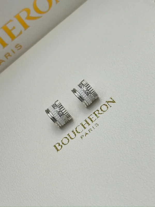 Boucheron-Quatre-Earrings-JCO01636-18k-White-Gold-White-Ceramic
