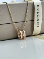 Bvlgari-B.Zero1-Ladies-Necklace-Pink-Gold