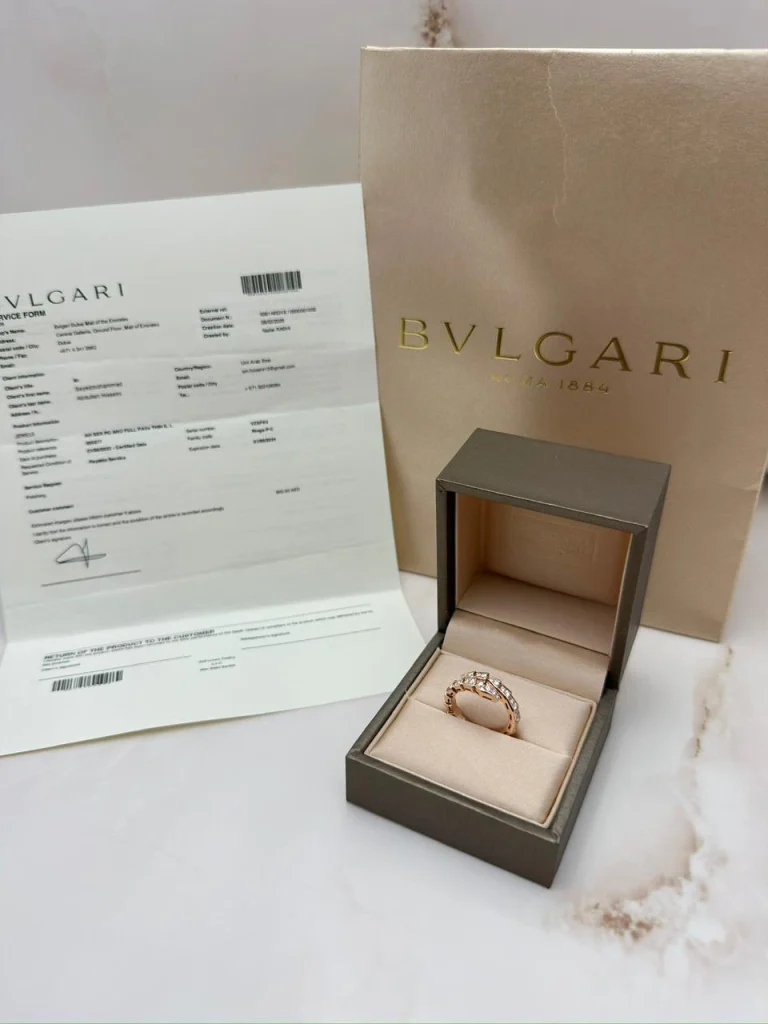 Bvlgari-Serpenti-Viper-Ring-355977-18k-Rose-Gold-Diamonds-Service-Paper