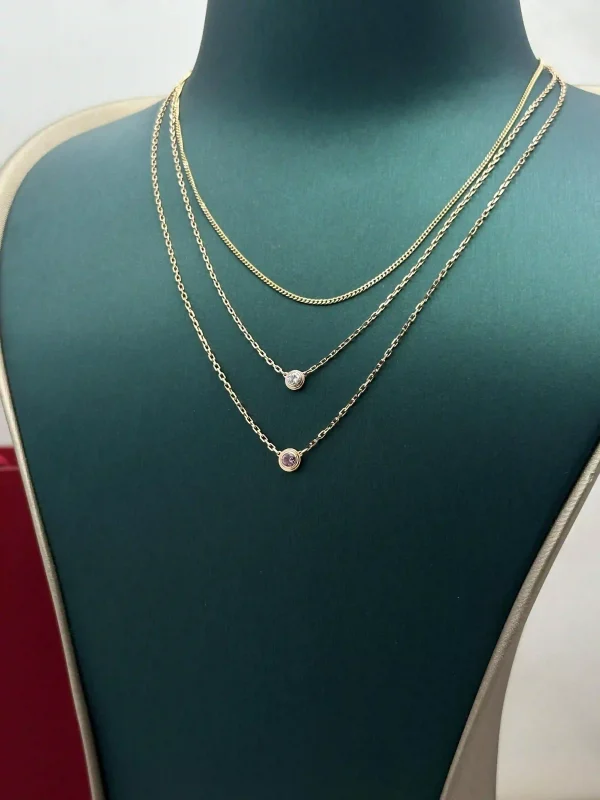 Cartier-Chain-Necklace-18k-Yellow-Gold-Set