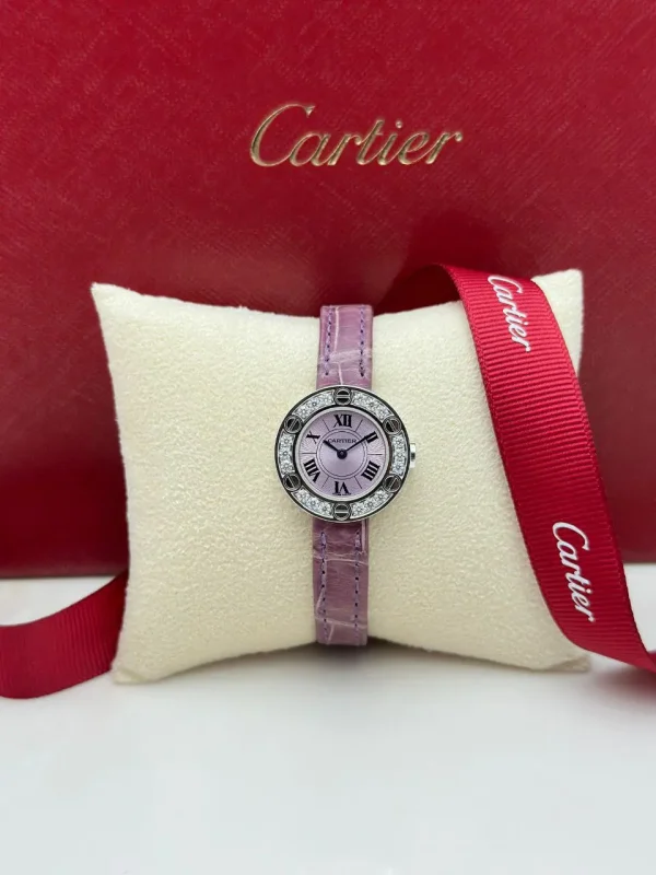 Cartier-Love-Watch-WE801431-18k-White-Gold-Small-Model-Pink-Dial-Front