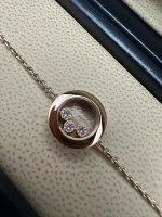 Chopard-Happy-Diamonds-Ladies-Bracelet-18k-Rose-Gold-3-Diamonds-Near