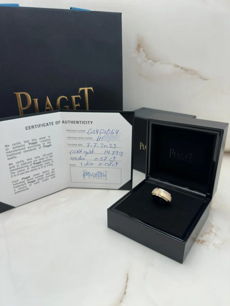 Piaget-Possession-Decor-Palace-Ring-G34P1O54-18k-Rose-Gold-Diamonds-Authentic