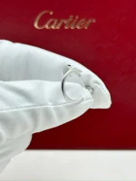 Cartier-Juste-Un-Clou-Earrings-Small-Model-18k-White-Gold-Hand