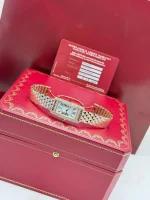 Cartier-Tank-Americaine-Rose-Gold-Watch-WB710008-Diamonds-Quartz