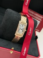 Cartier-Tank-Americaine-Rose-Gold-Watch-WB710008-Diamonds-Small-Model