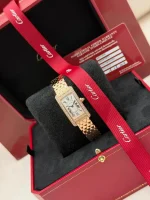 Cartier-Tank-Americaine-Rose-Gold-Watch-WB710008-Diamonds-Small-Model-Box