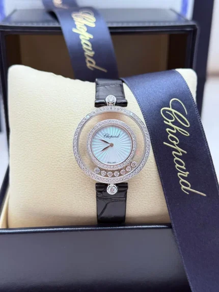 Chopard-Happy-Diamonds-Watch-209426-1201-MOP-Dial-Guilloche-Quartz-32-mm-Front