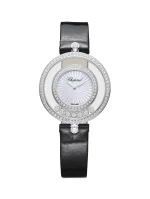 Chopard-Happy-Diamonds-Watch-209426-1201-MOP-Dial-Guilloche-Quartz-32-mm-Leather