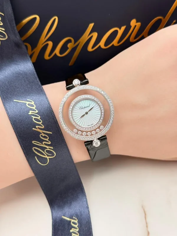 Chopard-Happy-Diamonds-Watch-209426-1201-MOP-Dial-Guilloche-Quartz-Hand