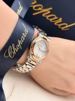Chopard-Happy-Sport-Diamonds-Watch-18k-Rose-Gold-Steel-Automatic-Side