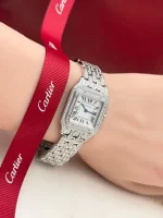 Panthere-De-Cartier-Steel-Watch-Medium-Model-Fixed-Diamonds-Side