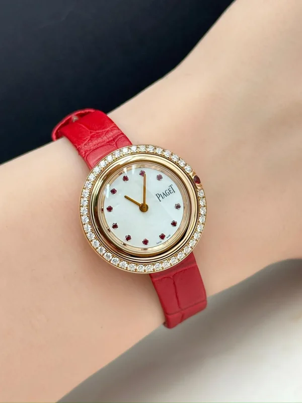 Piaget-Possession-Diamond-Watch-G0A47088-18k-Rose-Gold-Rubies-White-Mother-Of-Pearl-Quartz