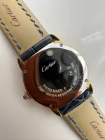Ronde-Solo-De-Cartier-Ladies-Watch-18k-Yellow-Gold-Steel-Silver-Dial-Back-Case