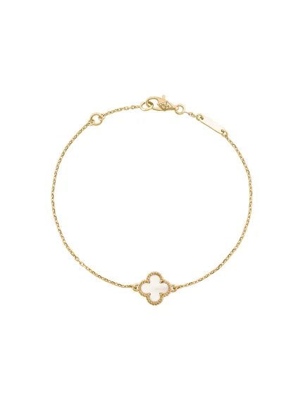 Van-Cleef-Arpels-Sweet-Alhambra-Bracelet-VCARF68800-18k-Yellow-Gold-White-MOP