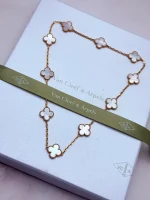 Van-Cleef-Arpels-Vintage-Alhambra-10-Motifs-Necklace-Yellow-Gold-White-MOP-42