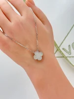 Van-Cleef-Arpels-Vintage-Alhambra-Pendant-VCARF48700-18k-White-Gold-Hand