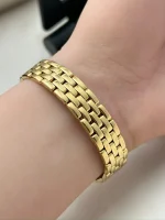 Vintage-Panthere-De-Cartier-Watch-W25022B9-Yellow-Gold-Diamonds-Bracelet