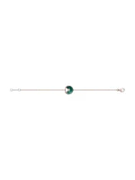 Amulette-De-Cartier-Ladies-Bracelet-18k-Pink-Gold-Malachite-Diamond